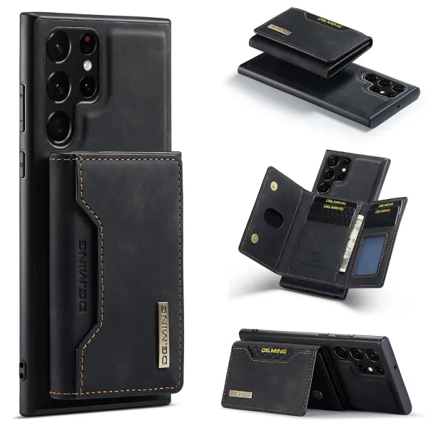 SAMSUNG PROTECTIVE CARD HOLDER SPLIT PHONE CASE S24, S23, 2 IN 1